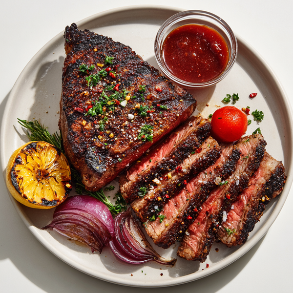 Whole Picanha with Live Fire Chimichurri & Charred Lemon