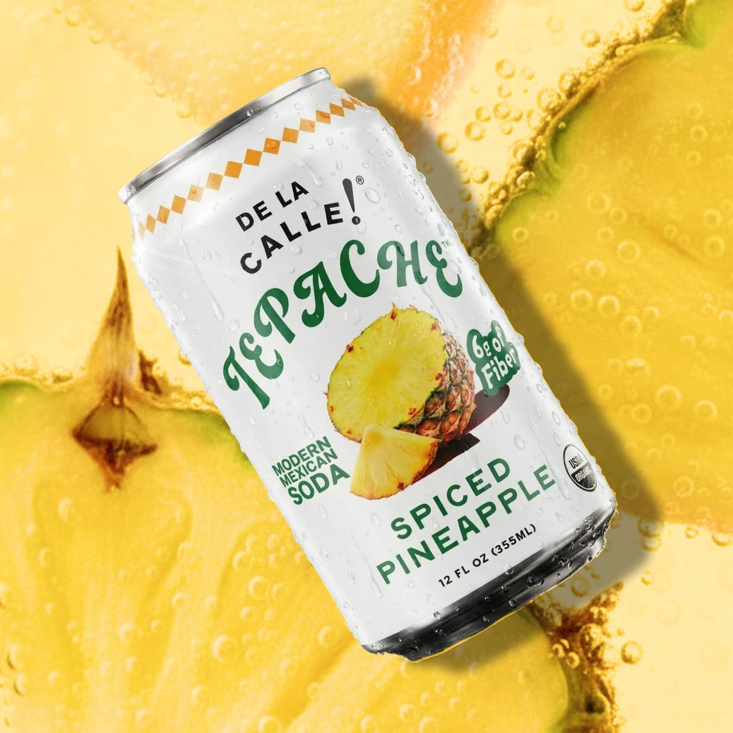 Pineapple Spice Tepache Mexican Soda 12oz - De La Calle