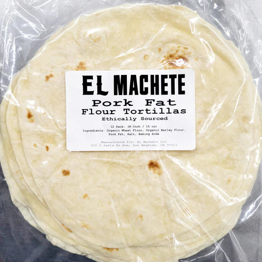 Flour Tortilla Pork Fat 8" 15 oz – El Machete