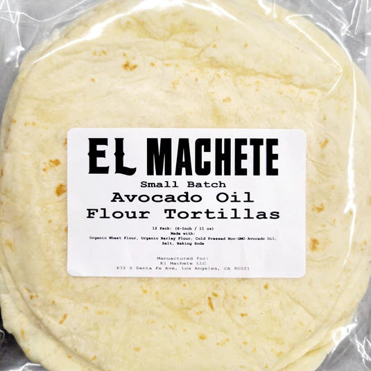 Flour Tortilla Avocado Oil 6" 11 oz – El Machete