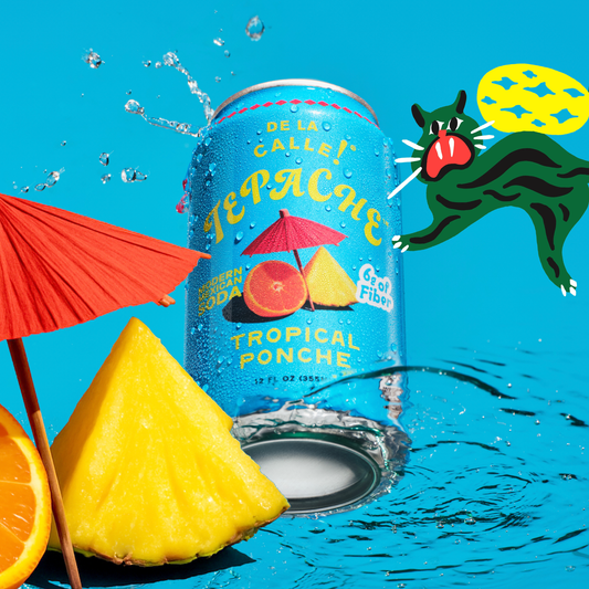 Tepache Tropical Ponche Mexican Soda 12oz - De La Calle