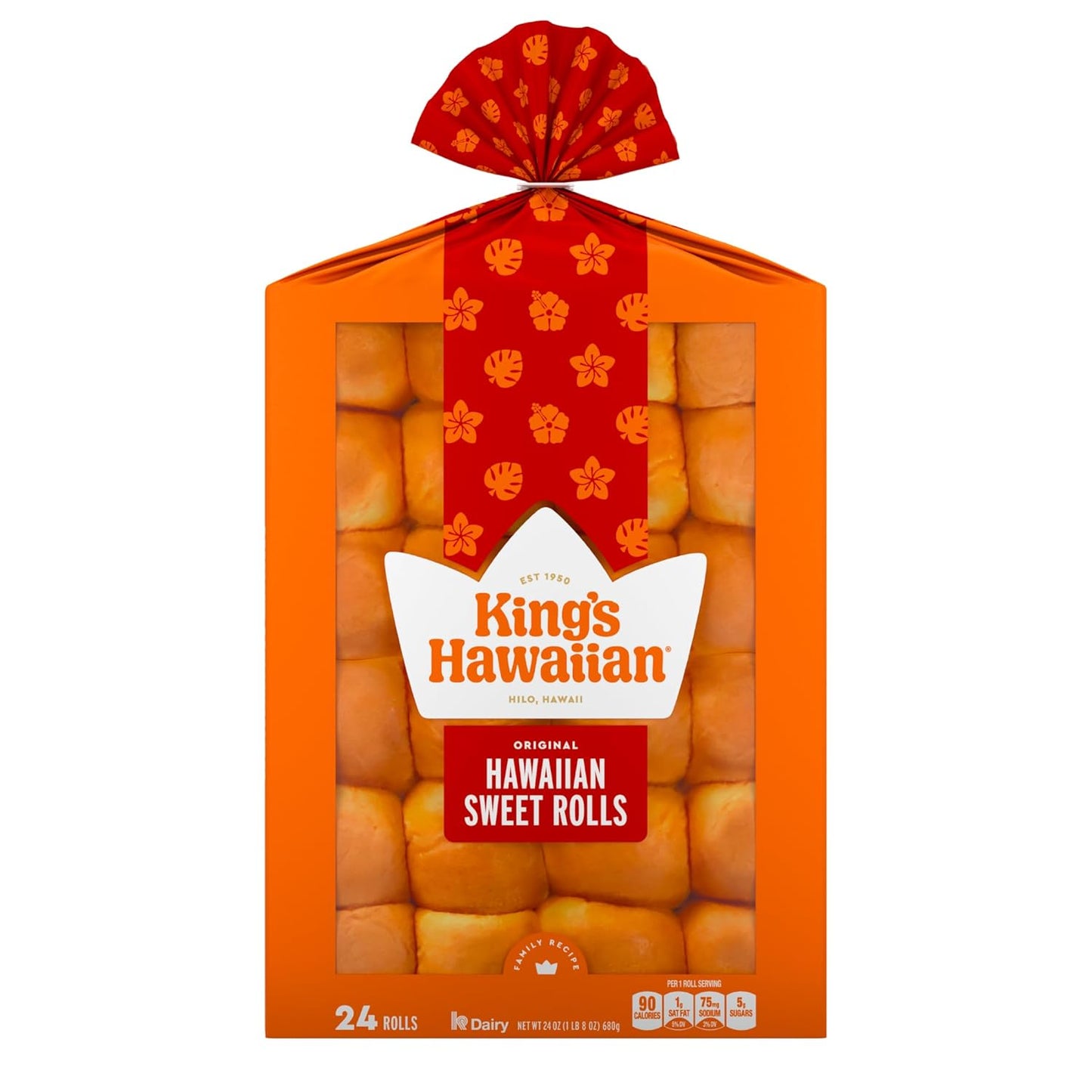 Kings Hawaiian Original Hawaiian Sweet Rolls, 24Ct | Kings Hawaiian | Grill House