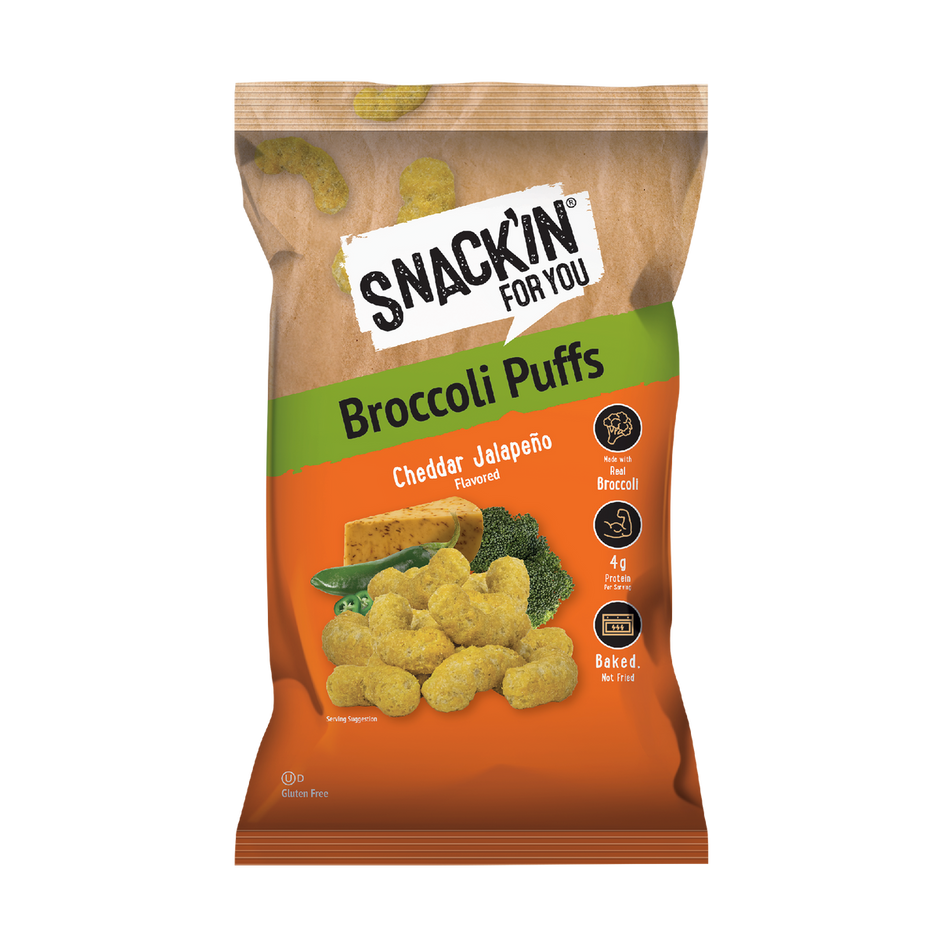 Cheddar Jalapeño Broccoli Puff 4 oz – Snackin for you