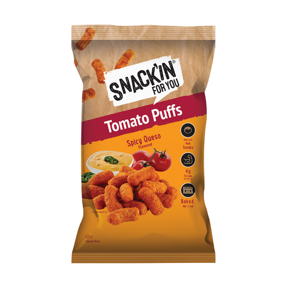Spicy Queso Tomato Puff 4 oz – Snackin for you