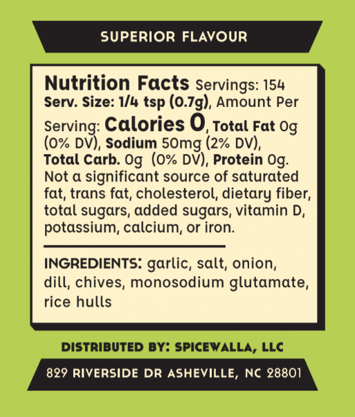 Ranch Seasoning 3.8oz - Spicewalla