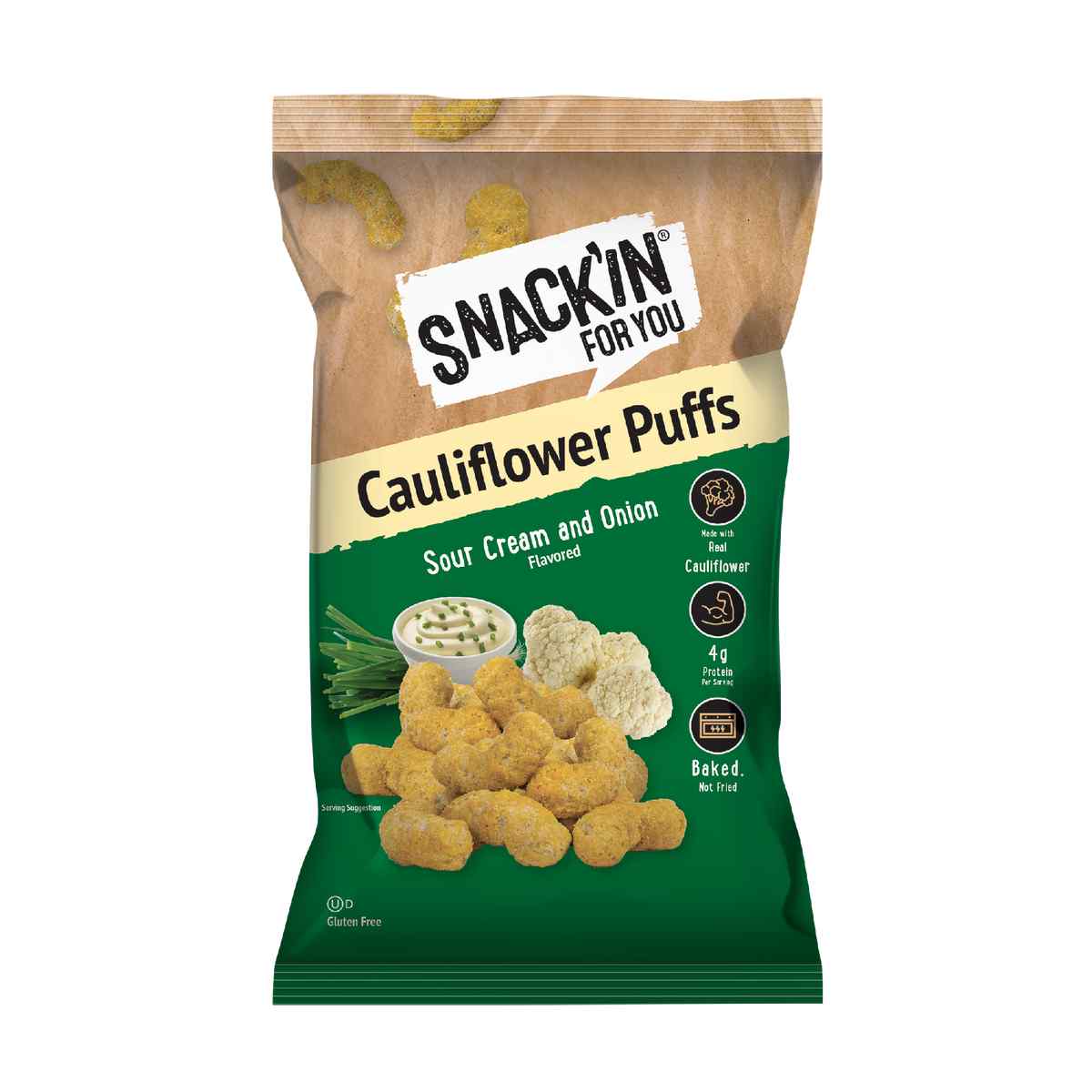 Sour Cream & Onion Cauliflower Puff – Snackin for You 4 oz | Grill House