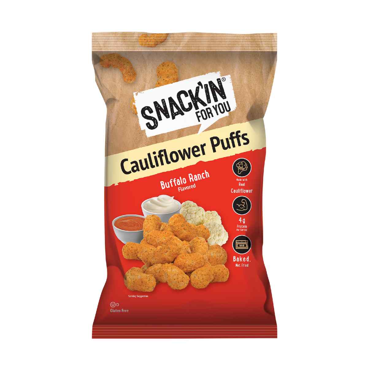 Buffalo Ranch Cauliflower Puff – Snackin for You 4 oz | Grill House