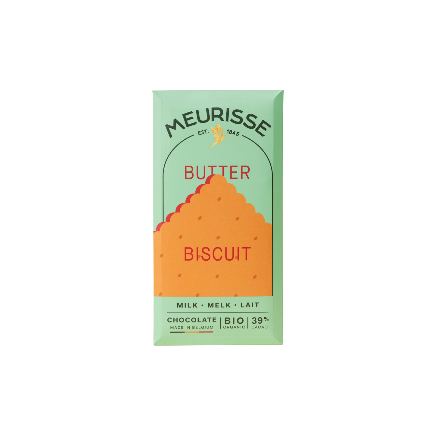 Meurisse Chocolate - Butter Biscuit - Milk Chocolate 39%