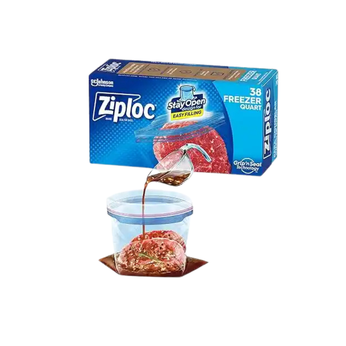 Freezer Bags Quart (38pz) 1 CT – Ziploc