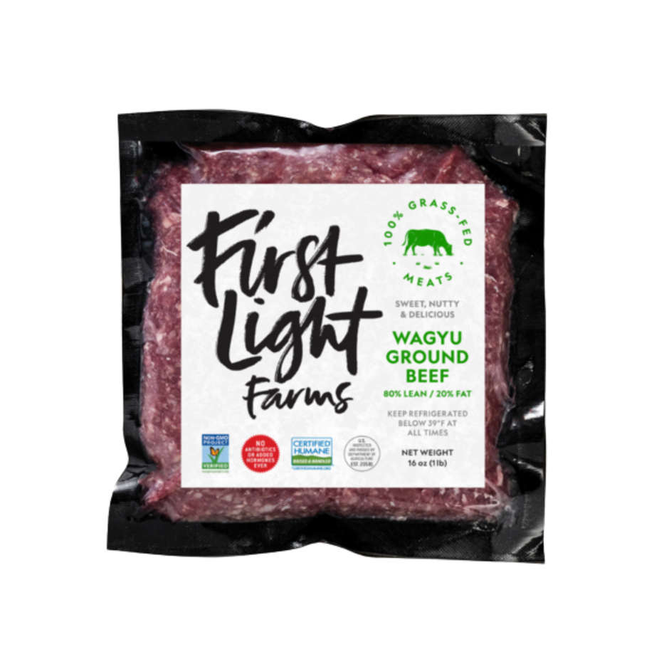 Firstlight Grass Fed Wagyu Ground Beef 1 lb – Firstlight