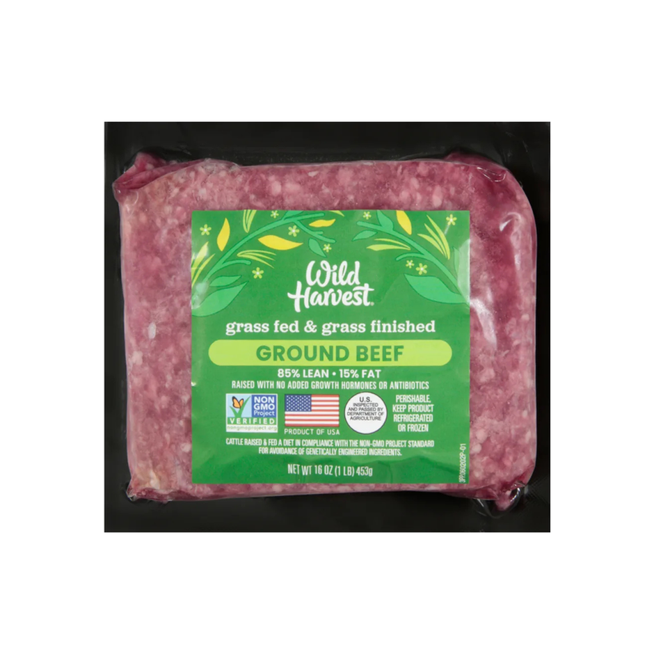 Grass Fed 85-15 Ground Beef 1 lb - Wild Harvest
