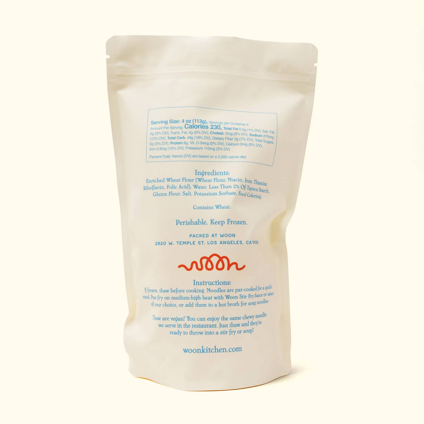 Frozen Chewy Noodles 1 lb – Woon