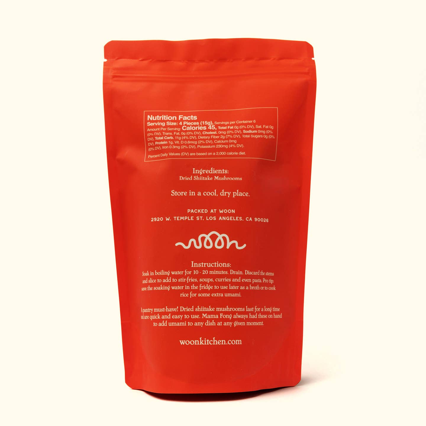 Dried Shiitake Mushrooms 3 oz – Woon