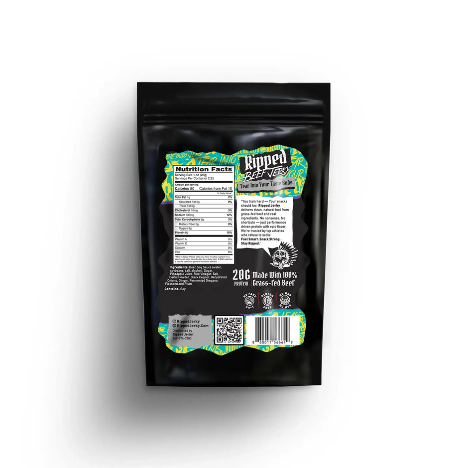 Grass-Fed Beef Jerky Maui Wowie 2.5 oz - Ripped Beef Jerky