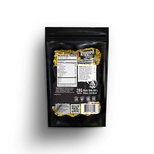 Grass-Fed Beef Jerky Pineapple Express 2.5 oz - Ripped Beef Jerky