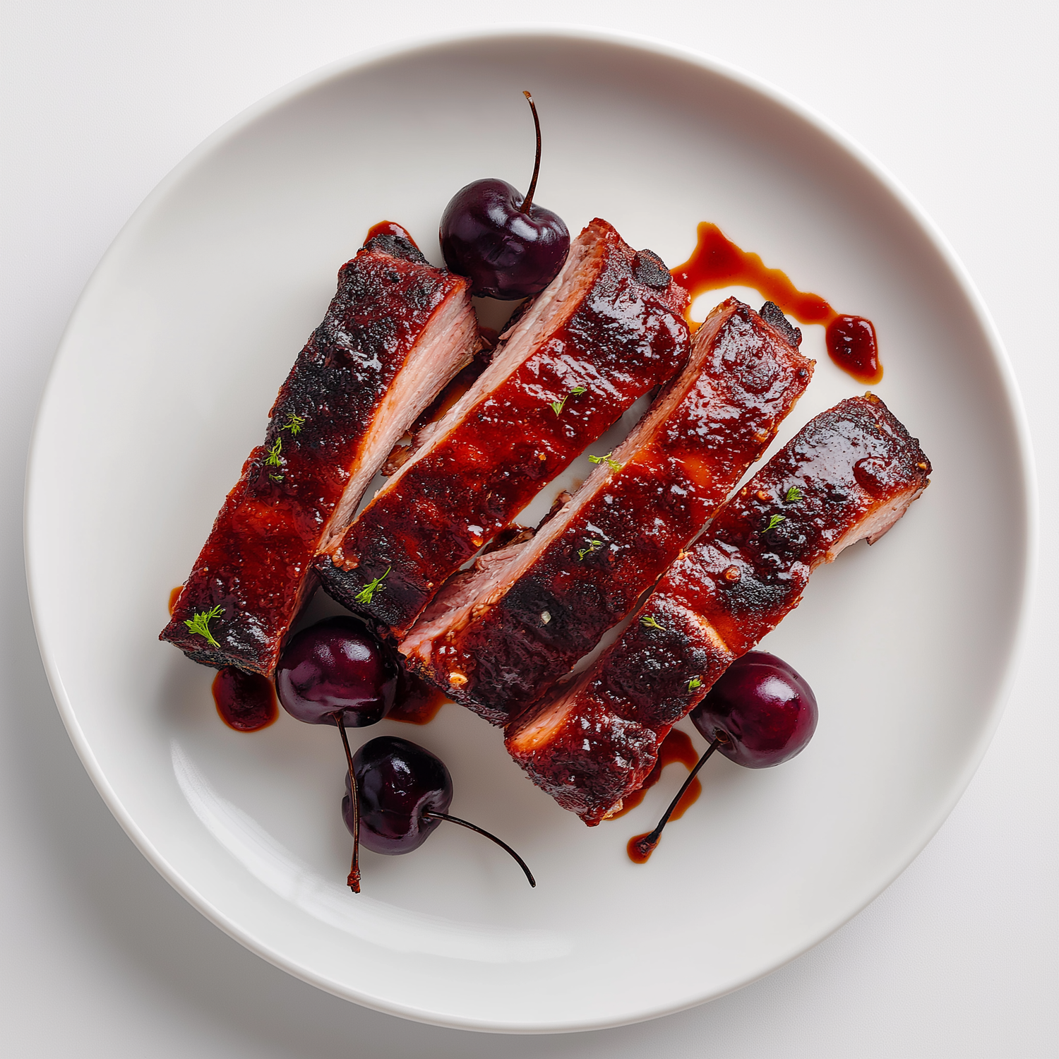 Cherry Glazed Duroc Baby Back Ribs