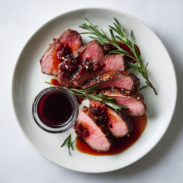 Venison Loin with Juniper Herb Butter