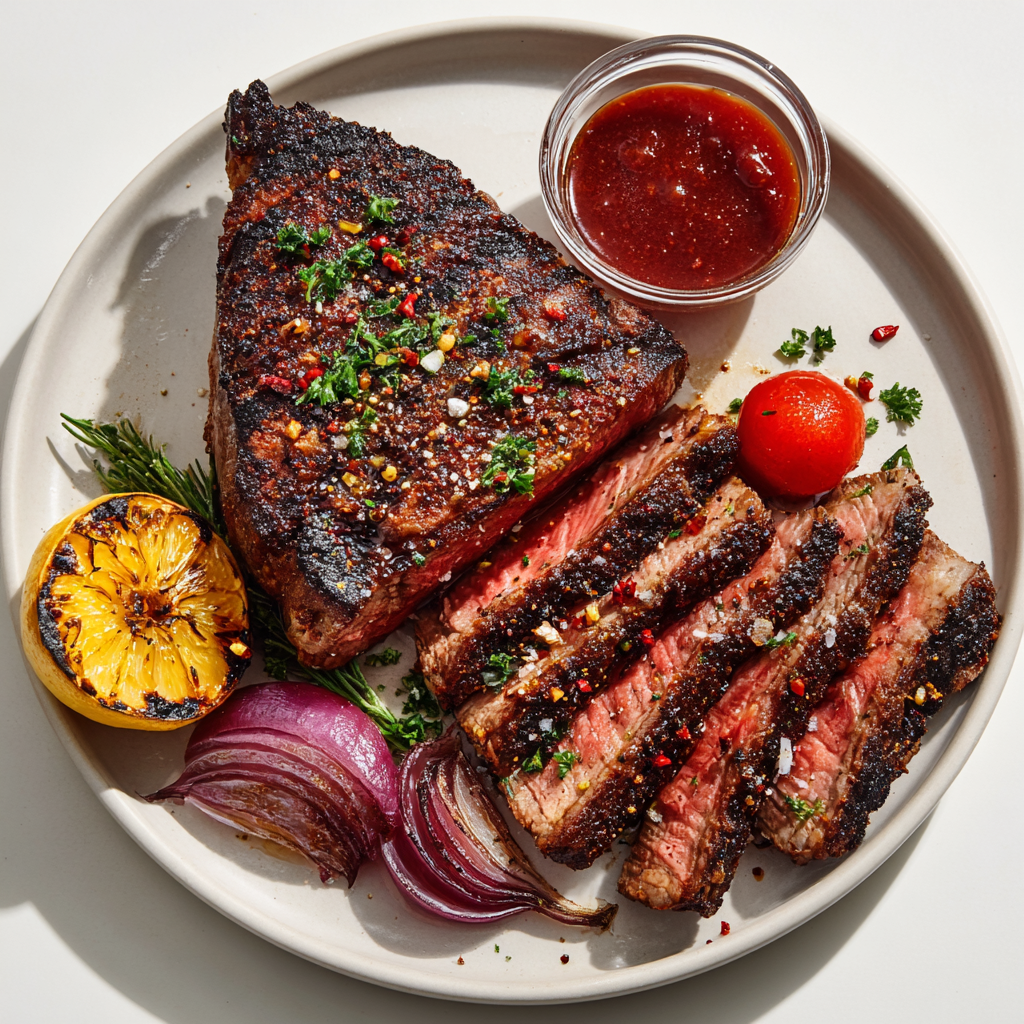 Whole Picanha with Live Fire Chimichurri & Charred Lemon