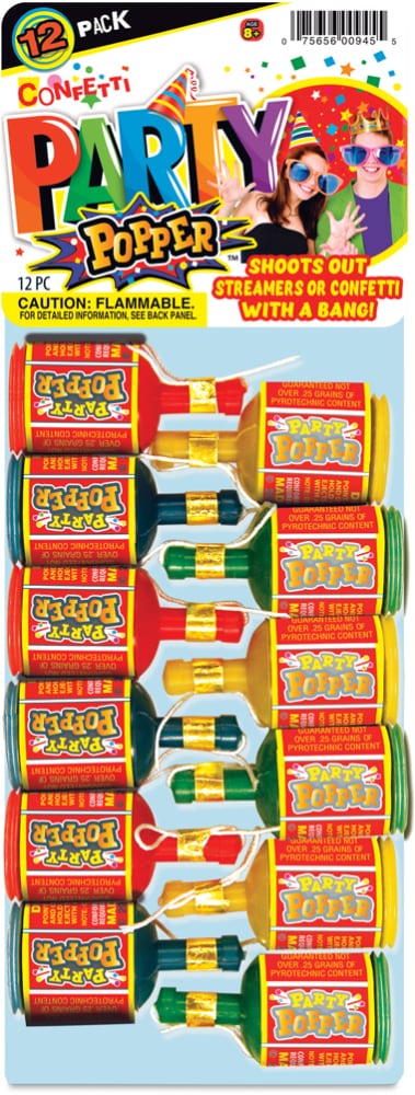 Ja-Ru Party Poppers 12 PK             | Ja-Ru | Grill House