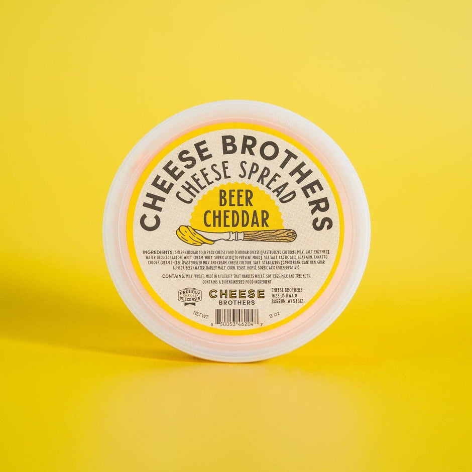 Beer Cheddar Cheese Spread 8oz - Cheese Brothers