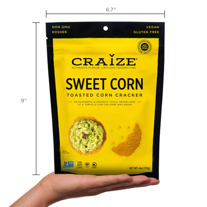Toasted Snack Crackers Sweet Corn 4oz - Craize
