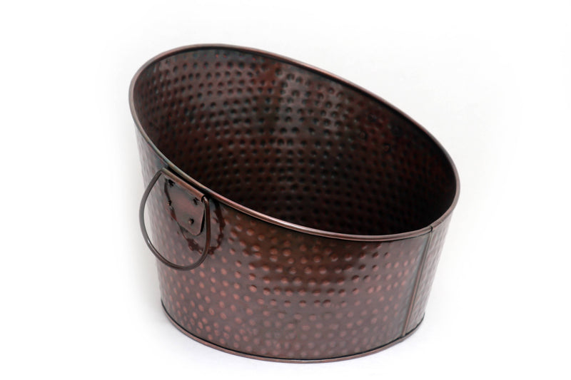 Hammered Aluminum Tapered Ice Tub - India Handicrafts