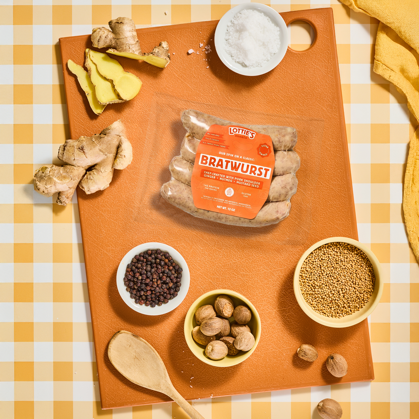 The Bratwurst Fully Cooked Sausage 12 oz – Lotties Meats