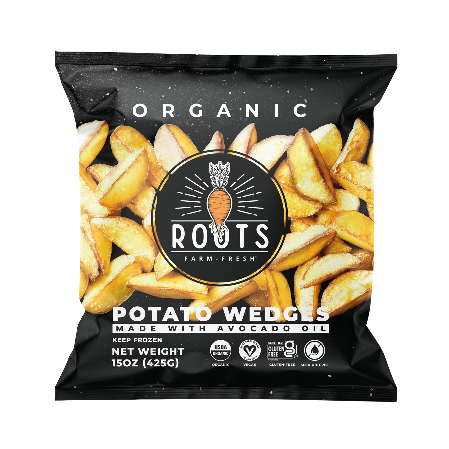 Organic White Potato Wedges 15oz - Roots Farm Fresh