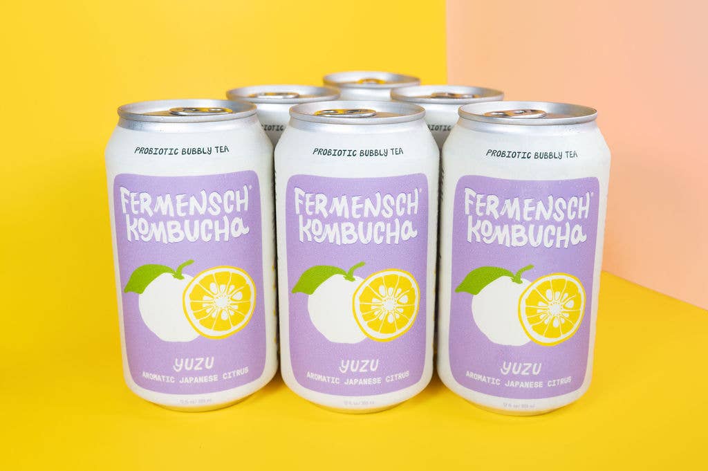 Yuzu Japanese Citrus Kombucha 12 oz – Fermensch Kombucha
