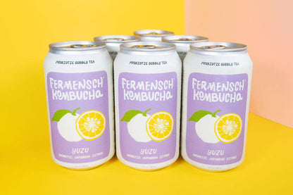 Yuzu Japanese Citrus Kombucha 12 oz – Fermensch Kombucha