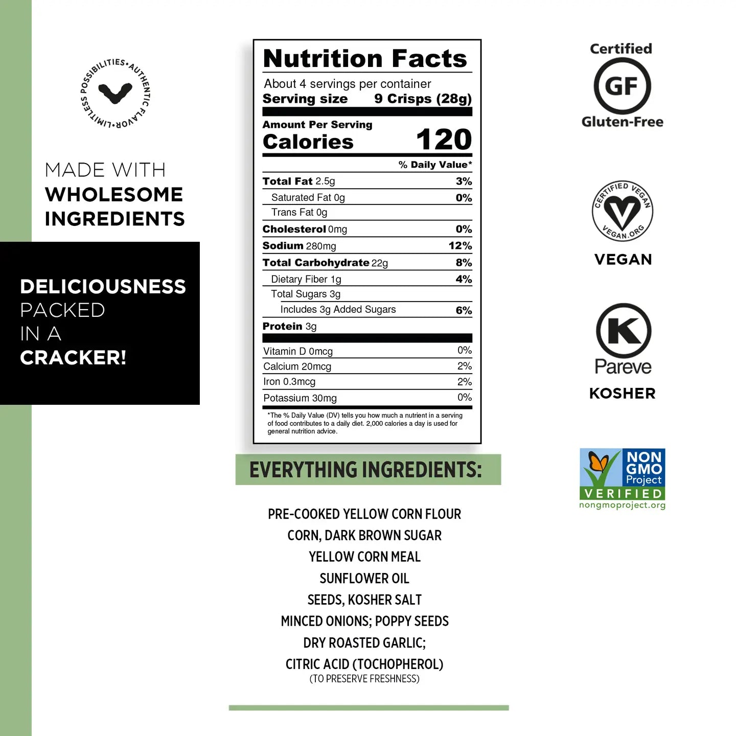 Toasted Snack Crackers Everything 4oz - Craize