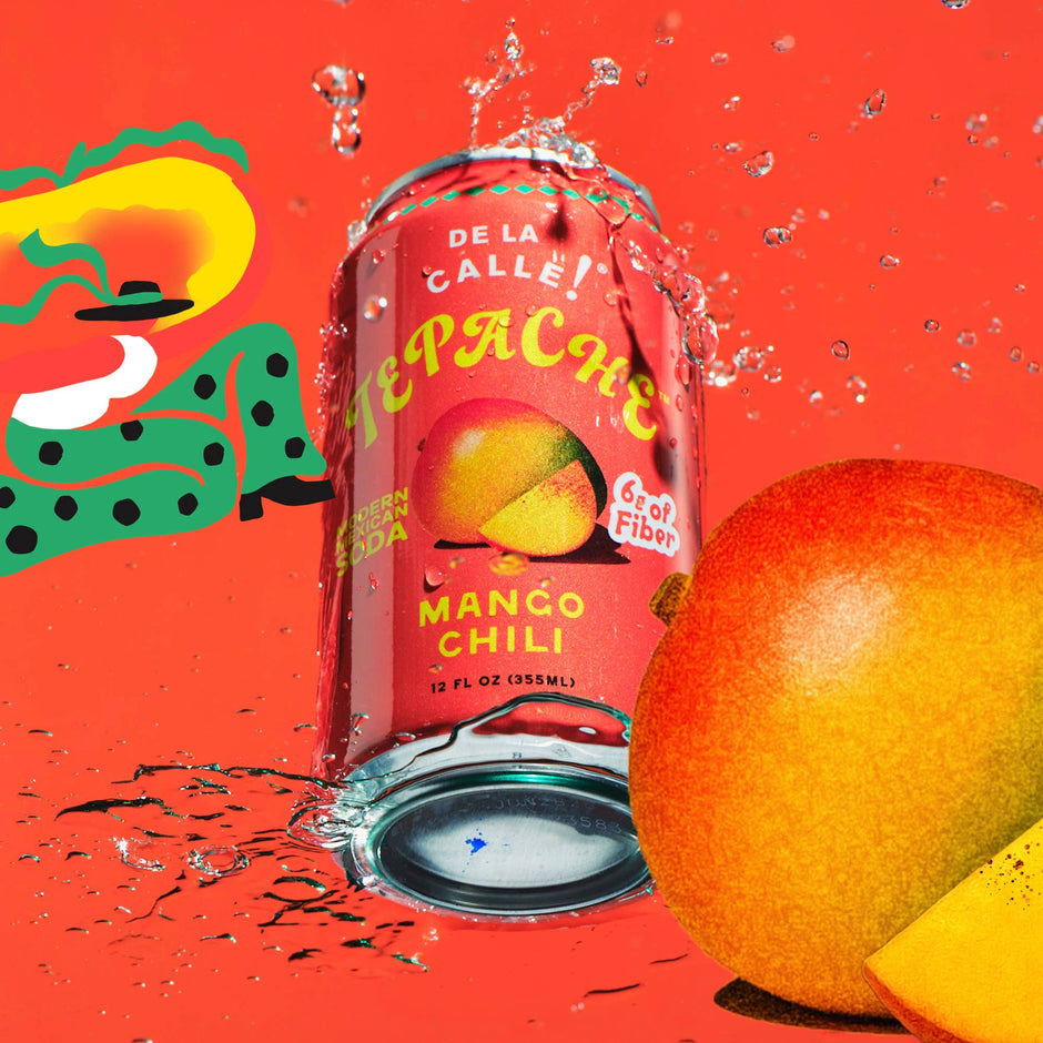 Mango Chili Tepache Mexican Soda 12oz - De La Calle