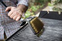 Jumbo Grill Brush and Scraper Black 20.5