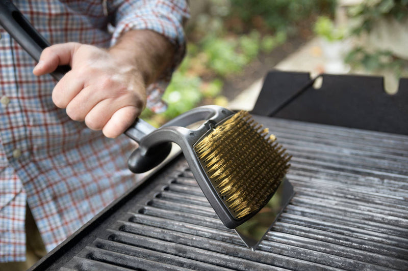 Jumbo Grill Brush and Scraper Black 20.5" - Outset