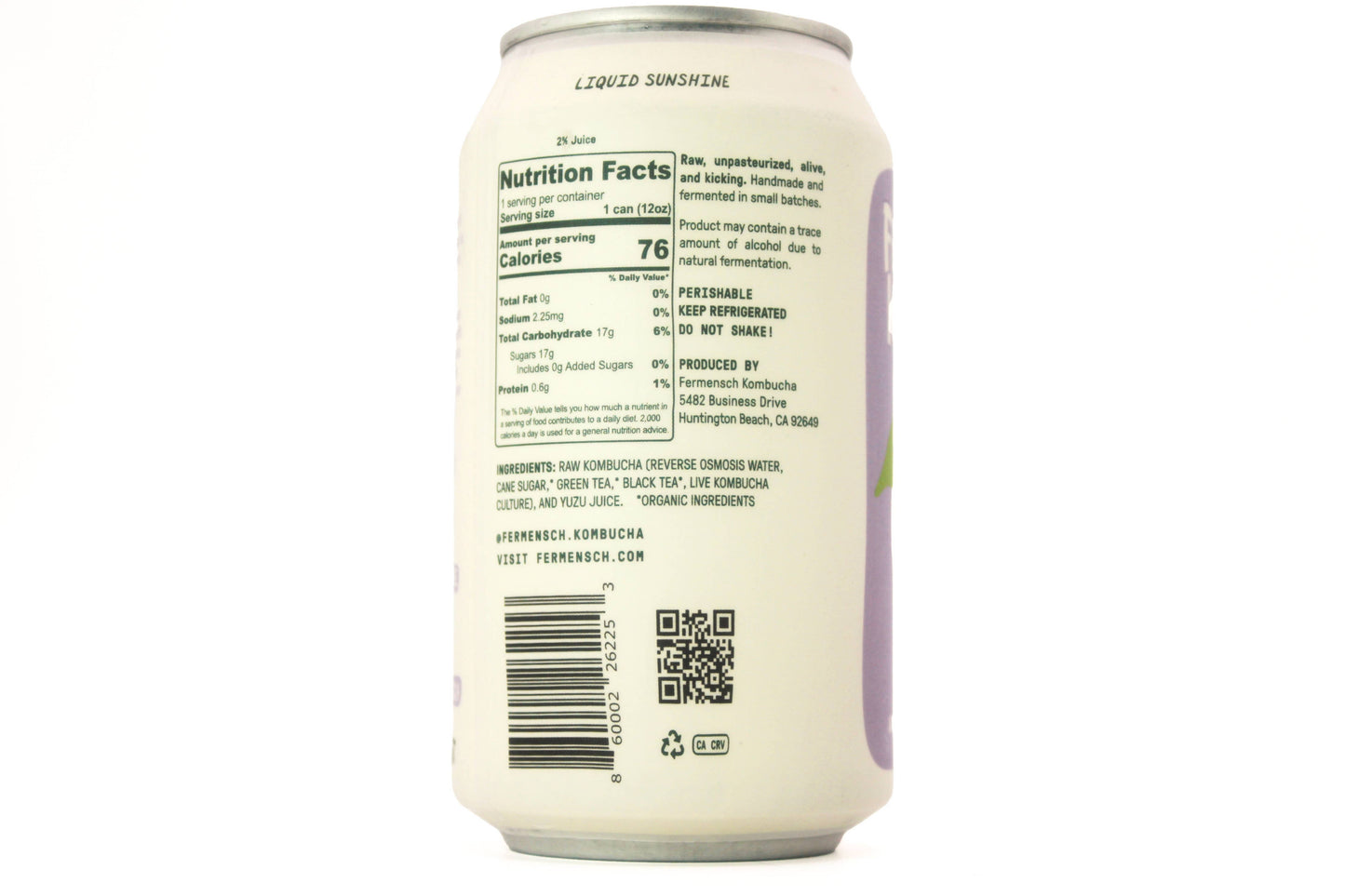 Yuzu Japanese Citrus Kombucha 12 oz – Fermensch Kombucha