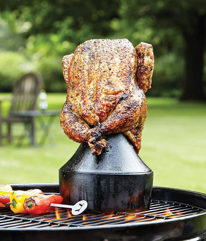 Cast Iron Beer Can Chicken Holder and Flavor Infuser - Outset