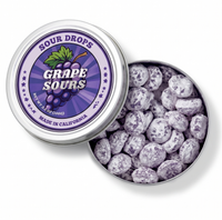 Grape Sours: Dye-Free Candy Tins 3.5 oz