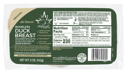 Boneless Duck Breast Maple Leaf 14 oz