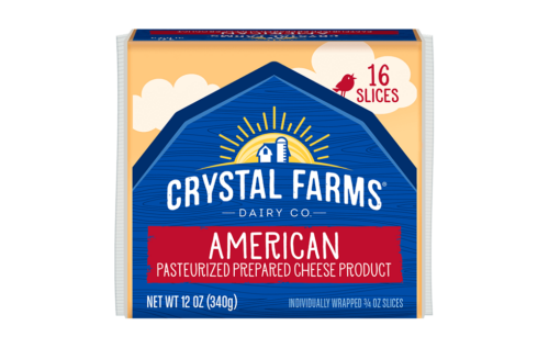 American Cheese Singles 12 oz – Crystal Farms