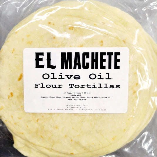 Flour Tortilla Olive Oil 6" 11 oz – El Machete