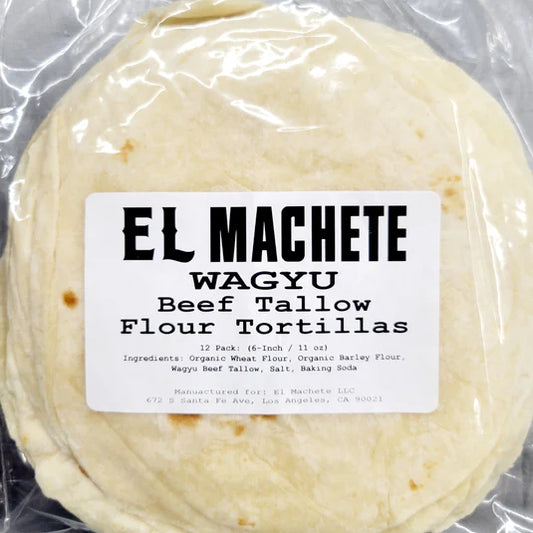 Flour Tortilla Wagyu Beef Fat 6" 11 oz – El Machete