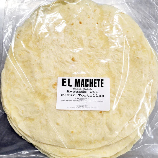 Flour Tortilla Avocado Oil 12" 18 oz – El Machete