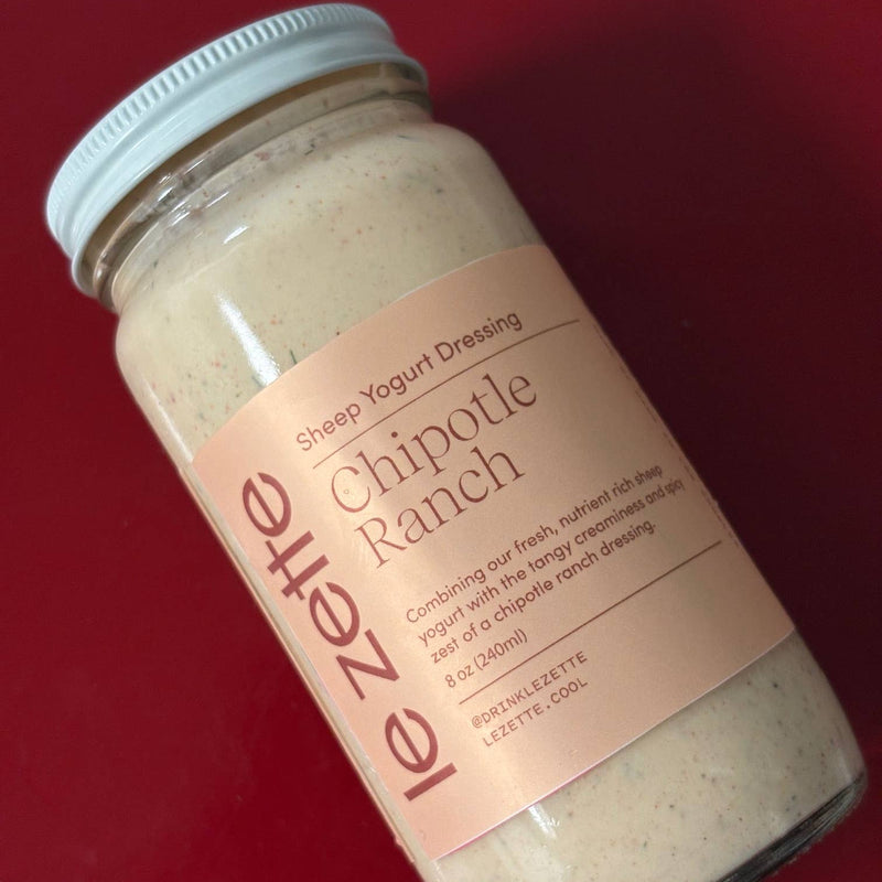 Chipotle Ranch Sheep Yogurt Dressing: A2 Organic 2x Protein