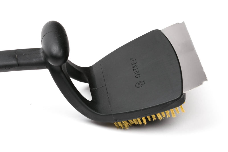 Jumbo Grill Brush and Scraper Black 20.5" - Outset