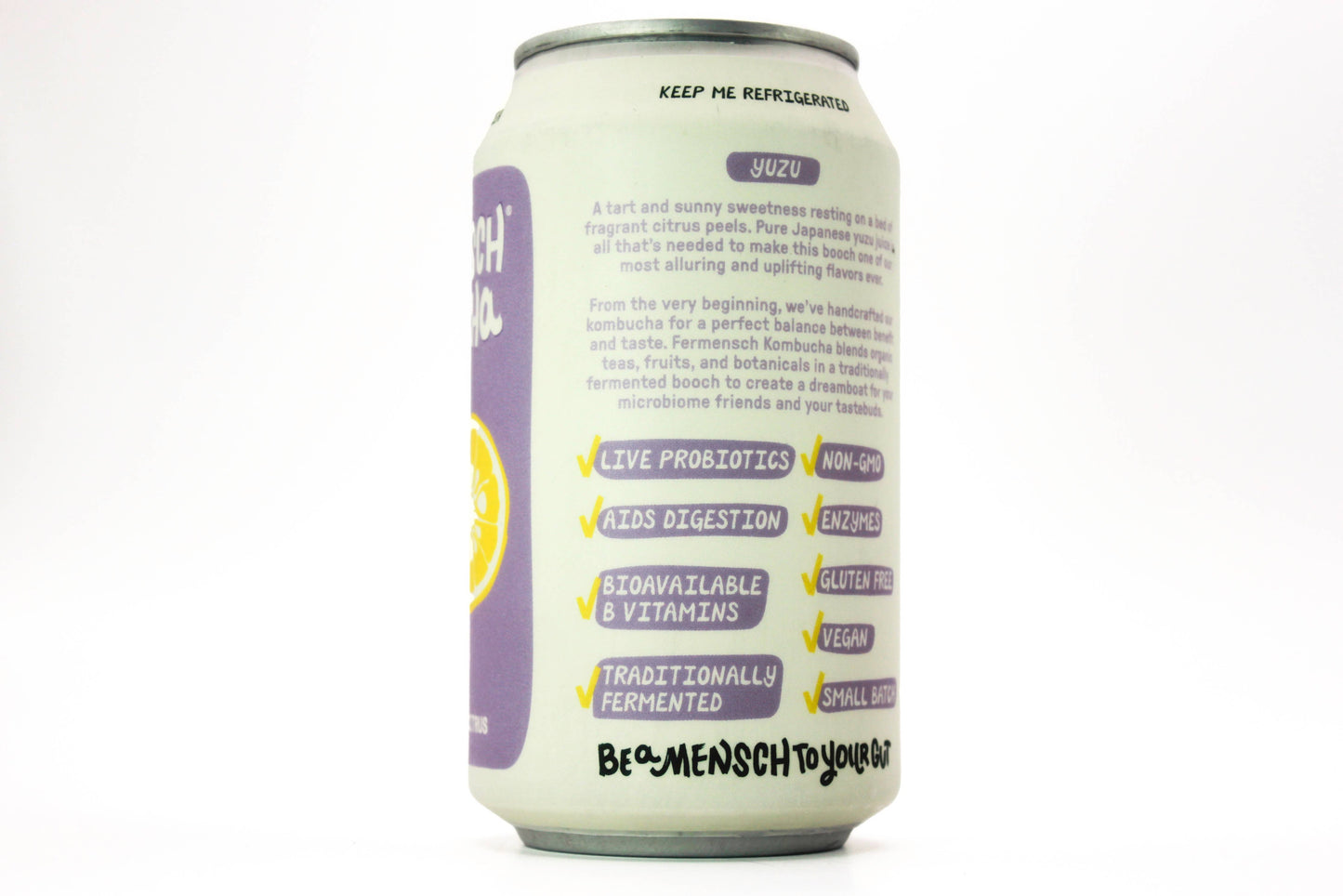 Yuzu Japanese Citrus Kombucha 12 oz – Fermensch Kombucha