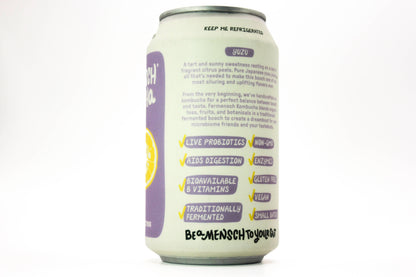 Yuzu Japanese Citrus Kombucha 12 oz – Fermensch Kombucha