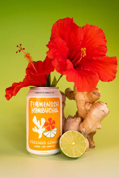 Hibiscus Ginger Kombucha 12 oz – Fermensch Kombucha