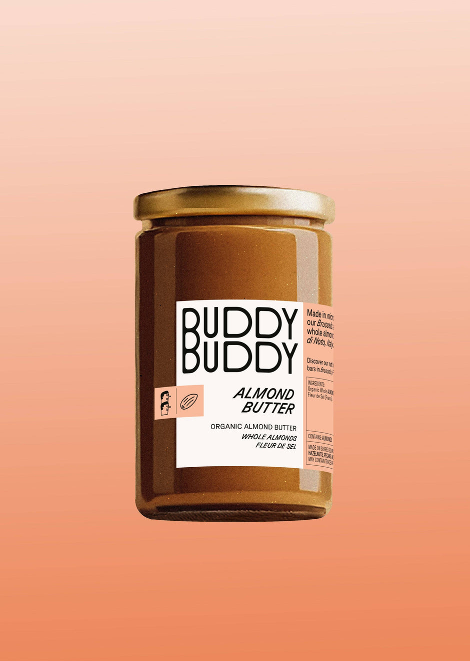 Organic Almond Butter 9.2oz - Buddy Buddy