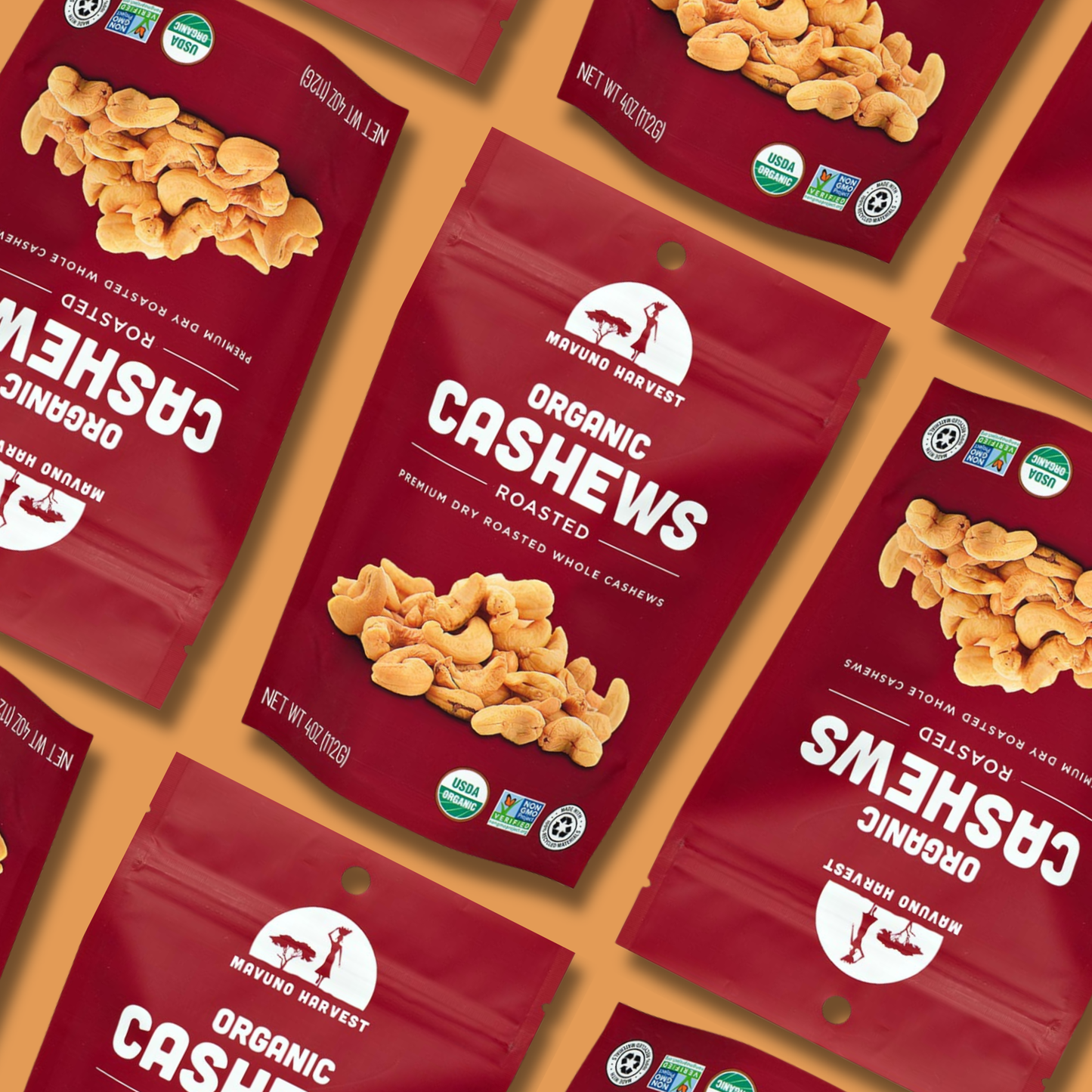 Organic Roasted Cashews 4 oz – Mavuno Harvest Organics