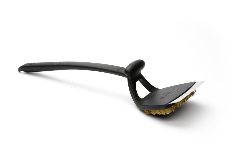 Jumbo Grill Brush and Scraper Black 20.5" - Outset